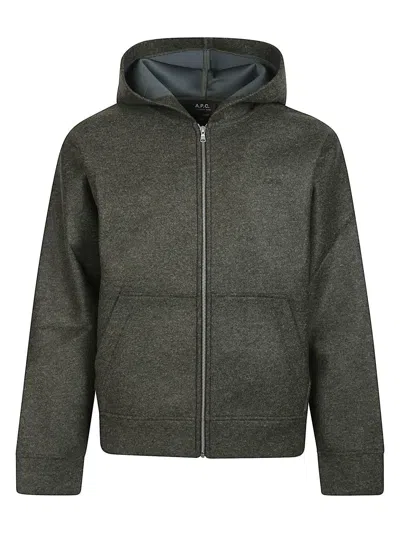 Apc A.p.c. Sweatshirt In Green