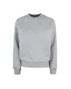 Apc Gray Boxy Printed Micro Logo Sweatshirt In Grey