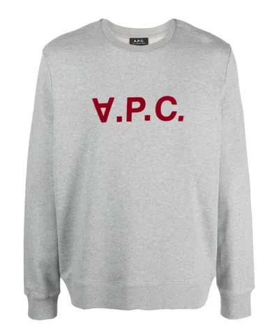Apc Viva Cotton Sweatshirt In Grey