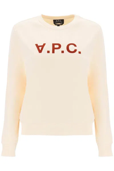 Apc Sweatshirt Logo In Bianco