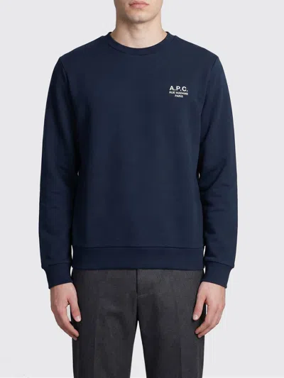 Apc Sweatshirt A. P.c. Herren Farbe Blau In Blue