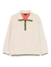 A.p.c. High Stand Collar Pullover Fleece In Neutral