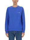 Apc A.p.c. Sweatshirt With Logo In Blue