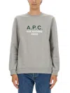 Apc A.p.c. Sweatshirt With Logo In Brown