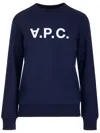 Apc Viva Sweatshirt With Iconic Logo And Fit In Black