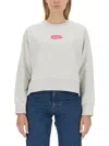 Apc A.p.c. Sweatshirt With Logo In Gray