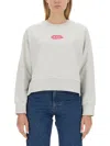 Apc A.p.c. Sweatshirt With Logo In Grey