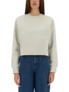 Apc A.p.c. Sweatshirt With Logo In Grey