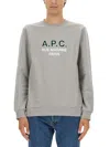 Apc A.p.c. Sweatshirt With Logo In Grigio