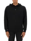 Apc Relaxed-fit Black Hoodie With Ribbed Cuffs In Black