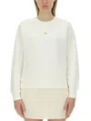Apc A. P.c. Sweatshirt With Micro Logo Print In White