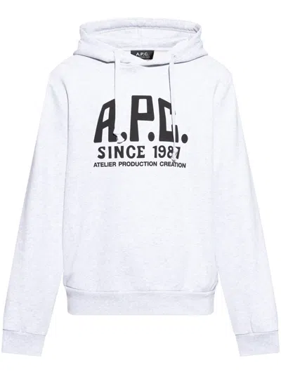 Apc A.p.c. Sweatshirt With Print In White