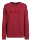 Apc A.p.c. Flocked Logo Crewneck Sweatshirt