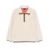 Apc Island Fleece Sweater With Contrast Detailing In Neutral