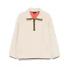 Apc Island Fleece Sweater With Contrast Detailing In Neutral