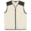 Apc Faux-shearling Vest In Beige