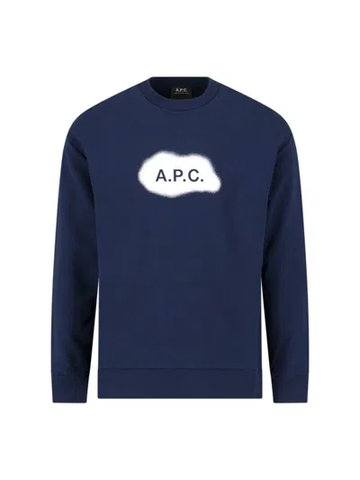 Apc A.p.c. Sweatshirts In Blue