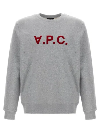 Apc Organic Cotton Vpc Sweatshirt In Gray