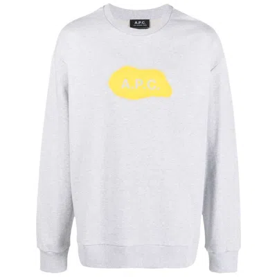 Apc Alastor Spray-paint Sweatshirt In Grey
