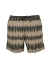 Apc A.p.c. Swimsuit With Print In Brown