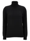 Apc Logo-embroidered Wool Jumper In Black
