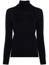 Apc Logo-embroidered Wool Jumper In Blue