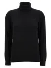 Apc Logo-embroidered Wool Jumper In Black