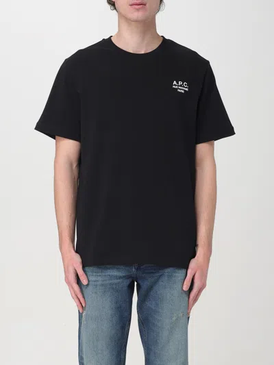 Apc A. P.c. T-shirt With Logo In Black