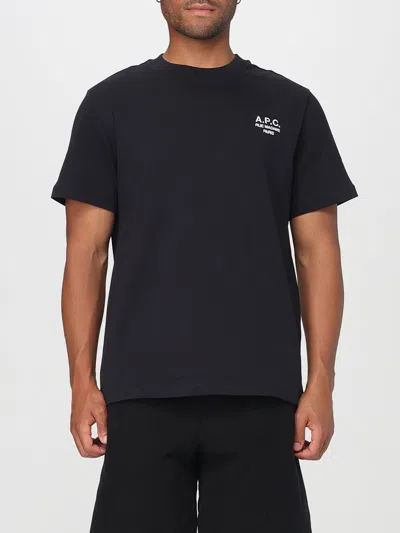 APC T-SHIRT A. P.C. MEN COLOR BLACK,H13960002