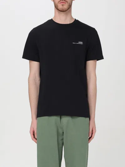 Apc T-shirt A.p.c. Men Color Black In Black