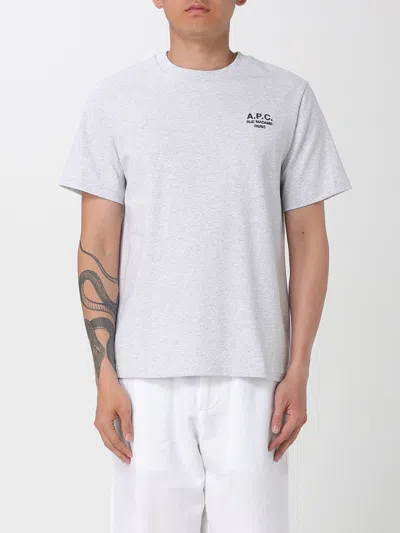 APC T-SHIRT A. P.C. MEN COLOR GREY,H13960020