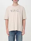 Apc Crewneck Short Sleeves T-shirt In Natural