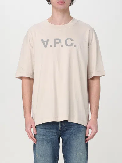 APC T-SHIRT A. P.C. MEN COLOR NATURAL,424013067