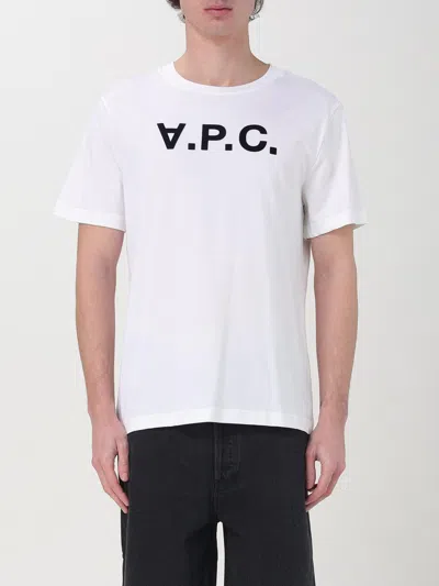 APC T-SHIRT A. P.C. MEN COLOR WHITE,G46947001
