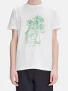 Apc Open-necked Black Shirt In White