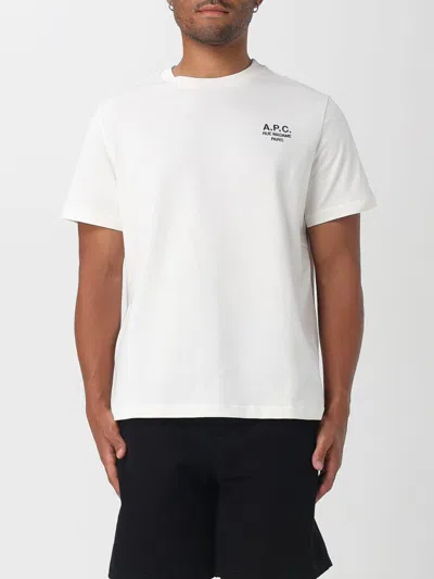 APC T-SHIRT A. P.C. MEN COLOR WHITE,H13960001