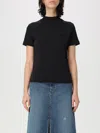Apc T-shirt A.p.c. Woman Color Black In Black