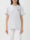 Apc A.p.c. Light Grey Cotton T-shirt In Gray