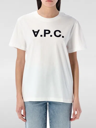 APC T-SHIRT A. P.C. WOMAN COLOR WHITE,G58752001