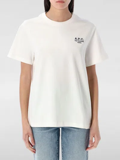 APC T-SHIRT A. P.C. WOMAN COLOR WHITE,G58756001