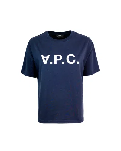 Apc T-shirt Ana Blu In Iak