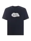 A.p.c. T-shirt  "albert" In Blu
