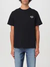 Apc A.p.c. Raymond T Shirt With Embroidered Logo In 黑色