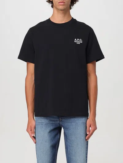 APC T-SHIRT A. P.C. MEN COLOR BLACK,F74333002