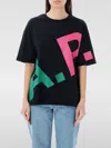Apc T-shirt A. P.c. Men Color Multicolor In 印花/多色