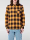 Apc Check Print Cotton Flannel Shirt In 芥末黄