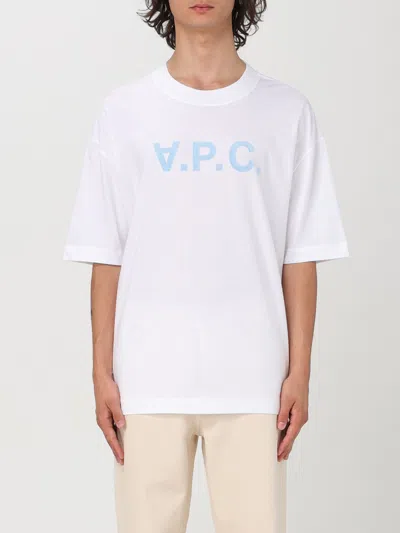 Apc White Oversize Grand 'v.p.c.' T-shirt In 白色