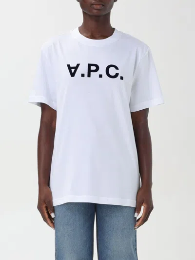 Apc T-shirt A.p.c. Woman Color White In 白色