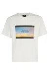 Apc Open-necked Black Shirt In Aab White