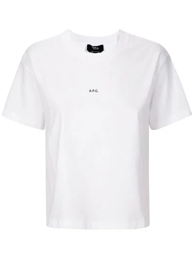Apc A.p.c. T-shirt Boxy Micro Logo Gots